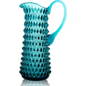 Křišťálový džbán, Květná 1794, Polka Dot, Aquamarin, 1,2 l