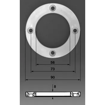 přírubová sada k trysce Procopi bílá