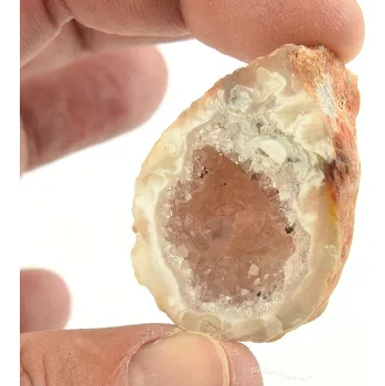 Sběratelství Geoda peříčkový achát z Brazílie 23g