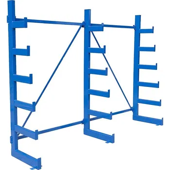 Dílenský regál Stromečkový jednostranný konzolový regál Trestles RK 2000x2700x620, nosnost 3600 kg Barva: modrá