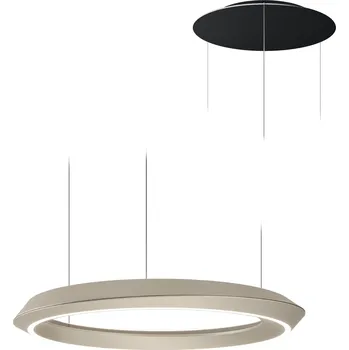 Lodes Tidal, kulaté závěsné svítidlo LED 33W 3000K, champagne/černá, průměr 60cm, TRIAC