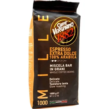 Káva Vergnano Espresso extra Dolce 1000 zrnková Káva 1 kg