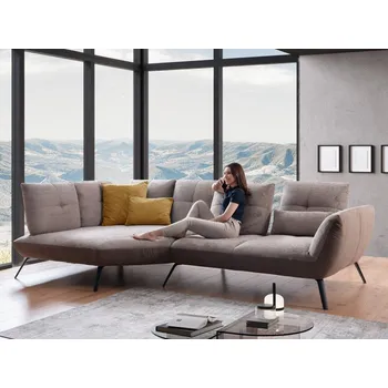 Sedací souprava Manšestrová rohová sedací souprava DOVER Levý roh