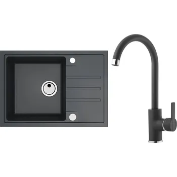 Set Alveus (dřez Intermezzo 40 Black 91 + baterie Tonia Black 91) SETA25249