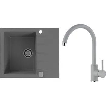 Granitový dřez Set Alveus (dřez Cadit 10 Beton 81 + baterie Roxa Beton 81) SETA22197