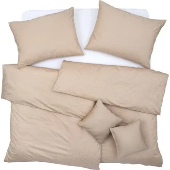 Povlečení SCANquilt povlečení ELEGANT PLUS royal béžová 240 x 200/70 x 90 cm