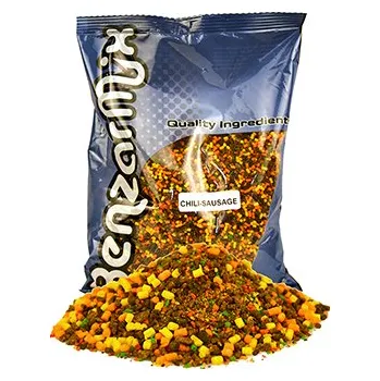 Návnadová surovina Benzar směs CRUSHED PVA BAG MIX 800 g Velikost: Chili klobása