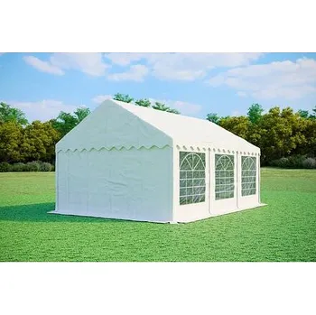 Zahradní stan Párty stan 4x6m - PVC Premium Ohnivzdorný barva Bílá