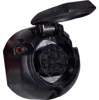 Auto elektroinstalace Zásuvka 13 pólová 12V plastová