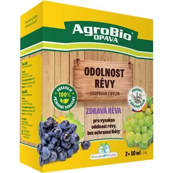 Fungicid Agrobio Opava Zdravá réva - odolnost révy souprava 2 x 50 ml