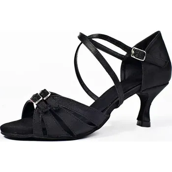 Pánské polobotky Taneční boty Tango 160D satén černá podpatek 5 cm Velikost: 40