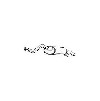 Zadní díl výfuku ZADNÍ TLUMIČ VÝFUKU RENAULT THALIA,fparts