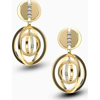 Náušnice Korbička Šperky Náušnice Sensu 007 - Diamant SI1/E -bílé zlato/žluté zlato/červené zlato