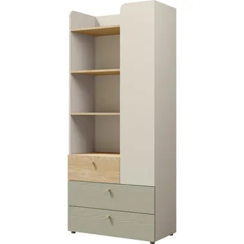 Dětská skříň Regál YUKI 80 1D3S3P