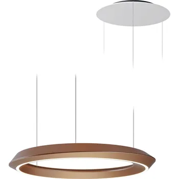 Lodes 19925 6727 Tidal, kulaté závěsné svítidlo LED 33W 2700K, hnědá/bílá, průměr 60cm, DALI