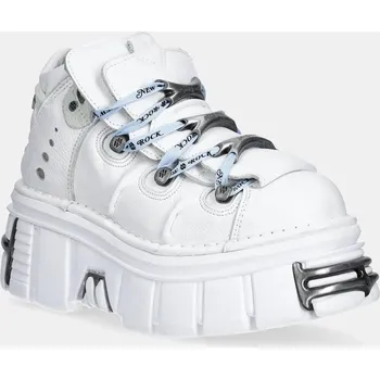 Dámské tenisky Kožené tenisky New Rock, 38, bílá, 00X