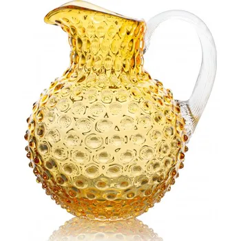 Džbán, Jílek Glassworks, HOBNAIL, Podj. amber, 2 l