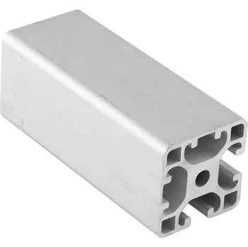 Stavební profil Hliníkový drážkový profil ISP drážka 8 L43 lehký 40 x 40 mm 2 drážky (1ks = 25cm)