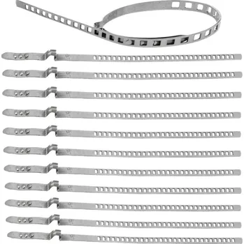 Autodíl Nerezové spony na manžety homokinetických kloubů 7mm 50-120mm 10ks BGS B.70328