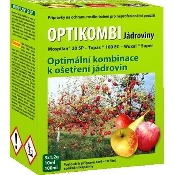 Pesticid Lovela Optikombi na jádroviny 3x1,2 g + 10 + 100 ml