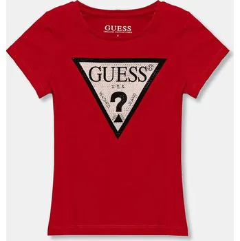 Dětské tričko Guess červená barva J2YI51.K6YW1.PPYX 33X, vel. 158-166