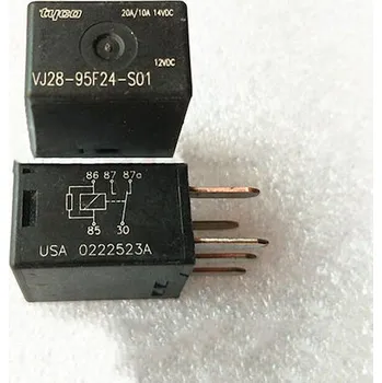 Auto elektroinstalace Přepínací mikro relé - 12V 20/30A 5výv., kontakty 2,8 mm