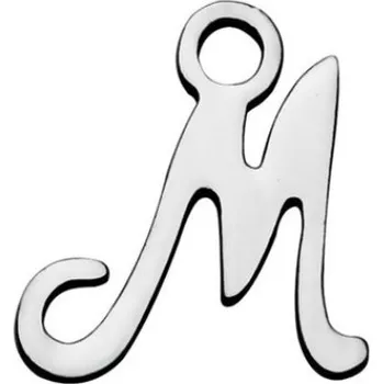 Přívěsek Šperky4U Drobný ocelový přívěšek - písmeno - iniciála - OK1307-M