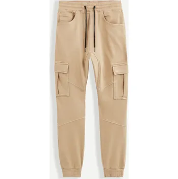 Pánské kalhoty Celio Kalhoty cargo Vokit 1101816 Béžová 44