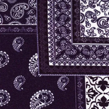 Moraviatex Jednolíc elastický bavlna/Elastan 6% digi tisk Patchwork modrotisk