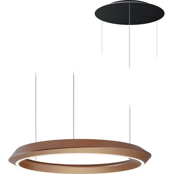 Lodes 19928 6727 Tidal Adjustable, kulaté závěsné stahovací svítidlo LED 33W 2700K, hnědá/černá, průměr 60cm, DALI