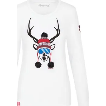 Dámské tričko Almgwand DIPPELWANDALM - bílá/černá XXL