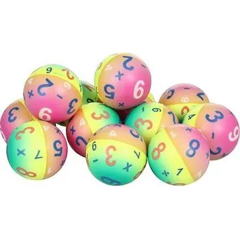 Dětský míč Merco Rainbow Hopik antistresový míček 12 ks