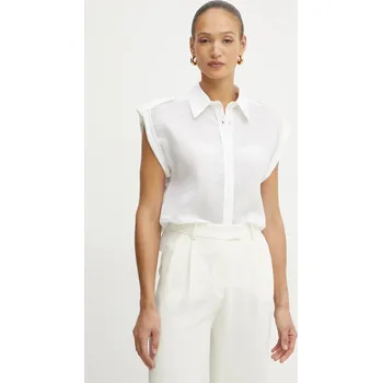 Pánská košile Košile Luisa Spagnoli 541997 bílá 00X, vel. XL