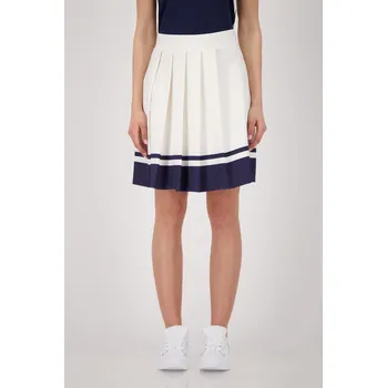 Dámská sukně Sukně Monari 9800 bílá krátká s modrým lemem Velikost: 36