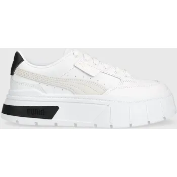 Dámská obuv Kožené tenisky Puma Mayze Stack Wns, 39, bílá, 00X