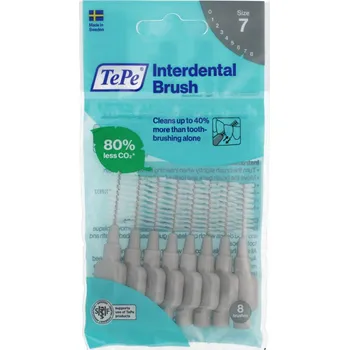 Mezizubní kartáček TePe Original mezizubní kartáčky 7 šedé (1,3 mm) 8 ks