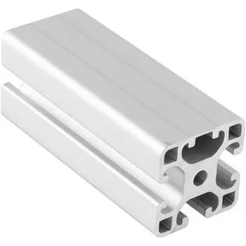 Stavební profil Hliníkový drážkový profil ISP drážka 8 L41 lehký 40 x 40 mm 3 drážky