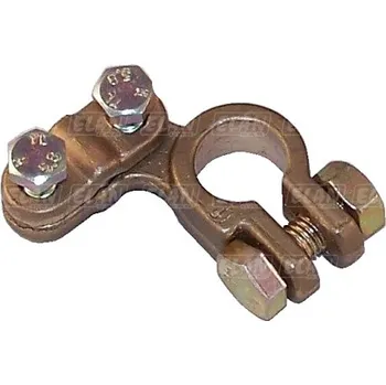 Autobaterie Aku svorka - mosazná univerzální - mínus