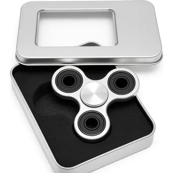 Gadget Fidget Spinner kovový stříbrný