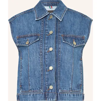 Dámská vesta Riani Dámská Cropped Džínová Vesta, modrá, 36