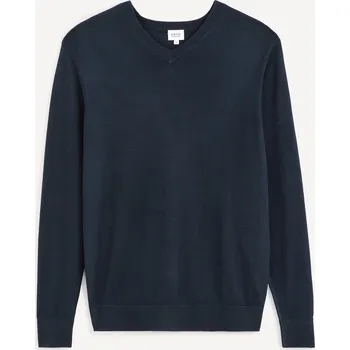 Pánský svetr Celio Bavlněný svetr Befirstv 1104709 Tmavě modrá S