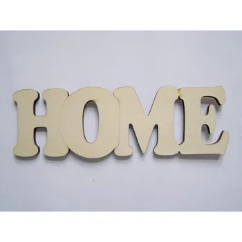 Vánoční dekorace Dřevěný výřez nápis HOME č.1 vel.1