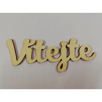 Dřevěný výřez nápis VÍTEJTE č.2 vel.1