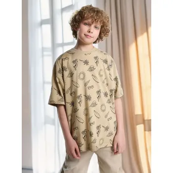 Chlapecké tričko Sinsay - Tričko s krátkým rukávem - béžová - 163DR-08X - 163DR-08X-140