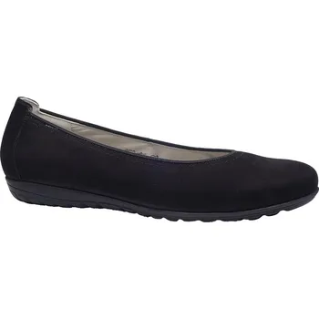 Dámské baleríny Vycházková obuv-baleríny, Waldläufer, šíře H, černá: Černá Nubuk, velur (semiš) 29 44 H - rozšířená (26620-21568)