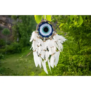 Lapač snů Lapač snů modrý 12 cm – ručně vyráběný indiánský styl