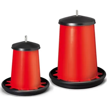 Krmítko pro ptáka Automat krmící závěsný, krmítko pro drůbež, kovový střed - 9 L