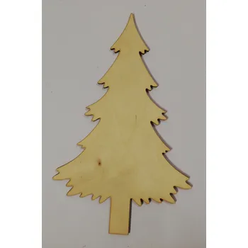 Vánoční dekorace Dřevěný výřez stromeček č.3
