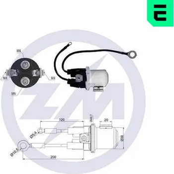 Startér Pomocný spínač startéru Mitsubishi M8T62671