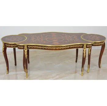 Konferenční stolek Zámecké intarzované konferenční stolečky - set